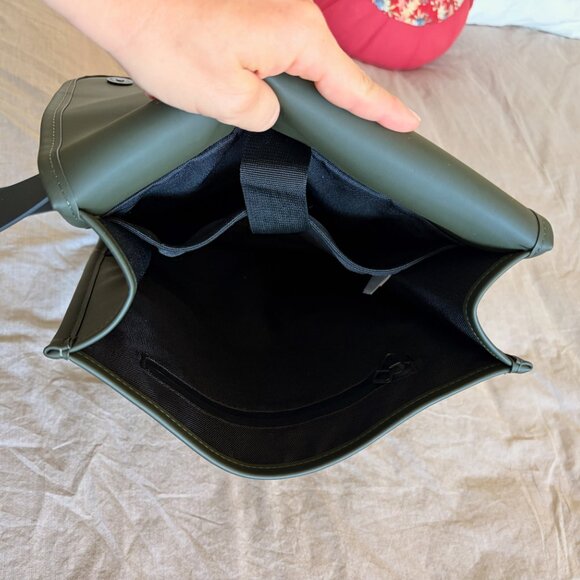 Rains Mini Waterproof Backpack - Green - Picture 4 of 11